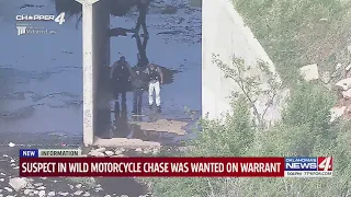 Video: Man arrested for wild motorcycle chase in Oklahoma City