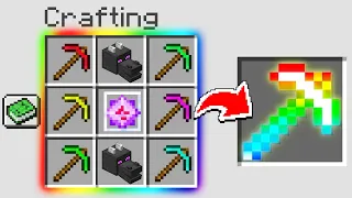 HOW To CRAFT The ULTIMATE PICKAXE In MINECRAFT! (Overpowered)