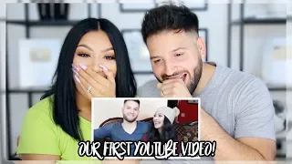 REACTING TO OUR VERY FIRST YOUTUBE VIDEO!  *CRINGE WARNING*