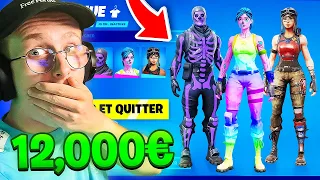 J'ai RÉUSSI à AVOIR le COMPTE le PLUS RARE de FORTNITE (12000€ de skins !)