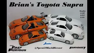 Brian's Toyota Supra Comparison Jada Diecast Fast & Furious