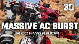 Massive Autocannon Burst| Mechwarrior 5: Mercenaries | Full Campaign Playthrough | Episode #30