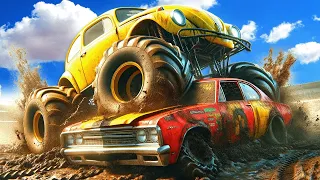 I Almost RAGE QUIT This Server Full of Monster Trucks in Wreckfest Multiplayer!