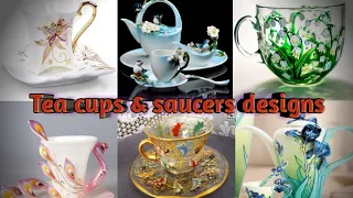 Tea cups & saucers designs||Royal world