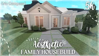 5k! BLOXBURG; SPRING AESTHETIC FAMILY HOUSE BUILD, NO GAMEPASS!!