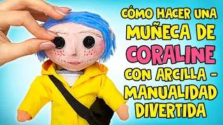 INCREÍBLE muñeca de Coraline de bricolaje || Tutorial fácil para hacer una muñeca 😍