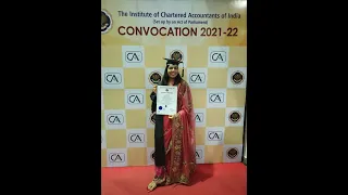 A Proud Chartered Accountant / CA Convocation / CA graduation ceremony