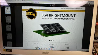 Very affordable, easy & fast to assemble of EG4 ground mount for 5 solar panels array