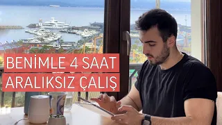 4 Saat "Aralıksız" Çalışalım | Study with BerkMD