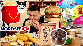 MEGKÓSTOLTAM NÉPSZERŰ GYORSÉTTERMEK GYEREKMENÜIT! 👶🏻🍔 | Meki, Burger King, KFC, Nordsee, BelFrit