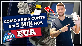 ☑️ Como abrir uma conta no EUA do Brasil em 5min! Abri minha conta bancária digital americana.