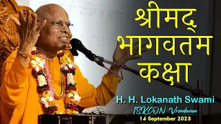 श्रीमद् भागवतम कक्षा|| HH Lokanath Swami Maharaj || ISKCON Vrindavan || 14-09-2023