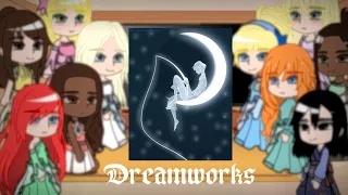 ✨princesas de Disney reaccionan a películas de Dreamworks 🌒 [parte 1/?] [gacha life]