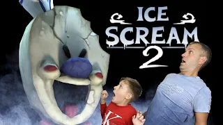 Ice Scream 2 😈 The first time we play the game horror Ice Scream 2! Can We escape?