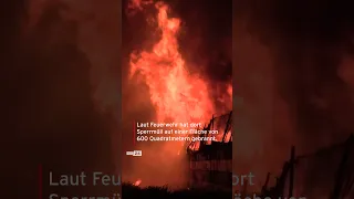 BRANDSERIE in Berlin-Lichtenberg: Recyclinghof in Flammen