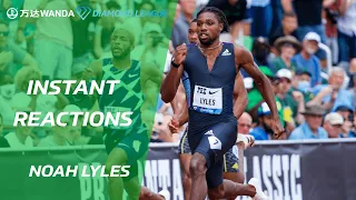 Noah Lyles says this is a moment you have to POST IN CAPITALIZE LETTERS- WANDA Diamond League