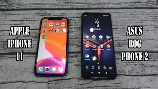 Apple iPhone 11 vs Asus ROG phone 2 | SpeedTest and Camera comparison