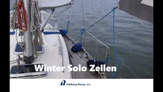 Hallberg Rassy 312 Winter Solo Zeilen Markermeer 15 dec 2023