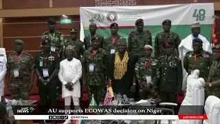 AU supports ECOWAS' decision of deploying a standby force in Niger