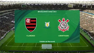 Flamengo x Corinthians  - Brasileirão - 5°Rodada | PES 24