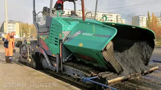 Vögele Super 1800-3 укладка асфальта / Asphalting in Russia