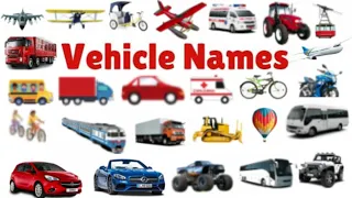 Vehicles Vocabulary in English For Kids | Types of Vehicles in English