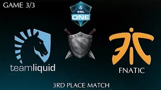 Liquid vs Fnatic Highlights Game 3 ESL One Katowice 2018 Semi Final