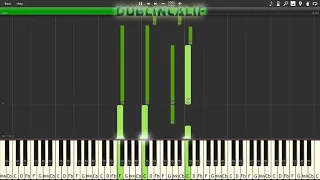 Halo 3: ODST - The Light at the End Another Rain Theme Piano Tutorial Synthesia