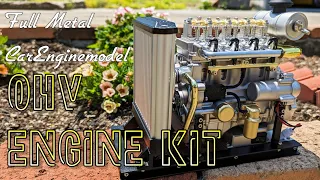 【DIY】4気筒OHVエンジン模型 Sterling kit  OHV Engine Model Build