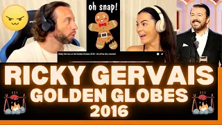 Ricky Gervais Roasting Celebrities 2016 Golden Globe Awards Reaction - Mel Gibson Was Ready! 🥊