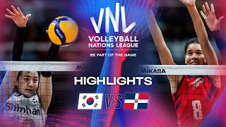 🇰🇷 KOR vs. 🇩🇴 DOM - Highlights | Week 1 | Women's VNL 2024