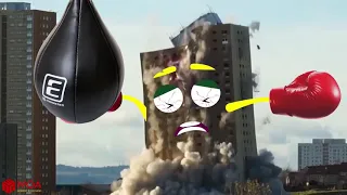 Extreme Dangerous Building Demolition Skills | Doodles and Heavy Equipment Machines Destroy Building