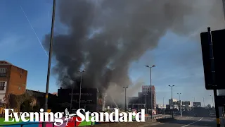 Huge fire breaks out in factory near Birmingham city centre