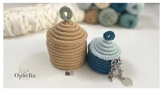 CROCHET COTTON BASKET TUTORIAL / What To Crochet With Leftover Yarn / Ophelia Talks Crochet