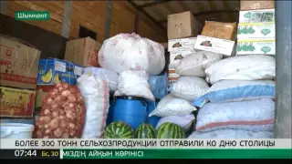 Из Шымкента в Астану отправили более 300 тонн сельхозпродукции