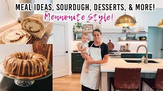 SO MUCH BAKING! | What we Eat as A Mennonite Family | Sourdough Scones & Bread, Gyros, Salad & more!