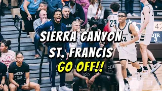 Isaiah Elohim and Sierra Canyon Go At It In A Tuff Match Against St. Francis!! Bronny Out!