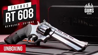 Taurus Revolver RT 608 .357 Magnum  - Unboxing and Details [Gun ASMR]