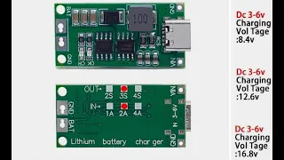 модуль заряда 2s 3s 4s литиевых аккумуляторов от USB