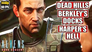 Aliens Dark Descent Gameplay Walkthrough [Full Game PC - Dead Hills - Berkleys Docks - Harpers Hell]
