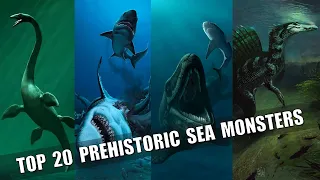 Top 20 Largest  Prehistoric Sea Monsters|Size Comparison