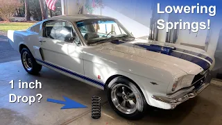 Will 1 inch lowering springs actually lower the Fastback?