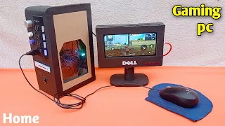 How to make a cardboard computer at home ||  Homemade computer PC windows || CPU that works mini PC