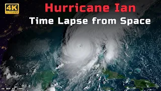 [4K] Hurricane Ian time lapse from SPACE - full life cycle!