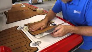 Installing a SeaDek pad on a Monterey 214 SS