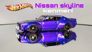 CUSTOM HOT WHEELS NISSAN SKYLINE KENMERI