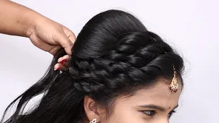 Latest Beautiful wedding party hairstyles for saree!! Latest hairstyles,hairstyles for wedding saree