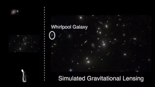 Demonstration of Gravitational Lensing by a Massive Cluster of Galaxies