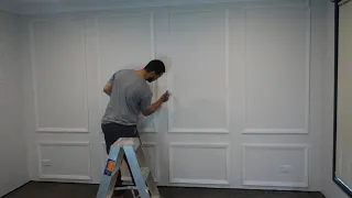 make a feature wall under $100 - budget DIY   interior design