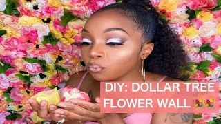 DIY: DOLLAR TREE FLOWER WALL